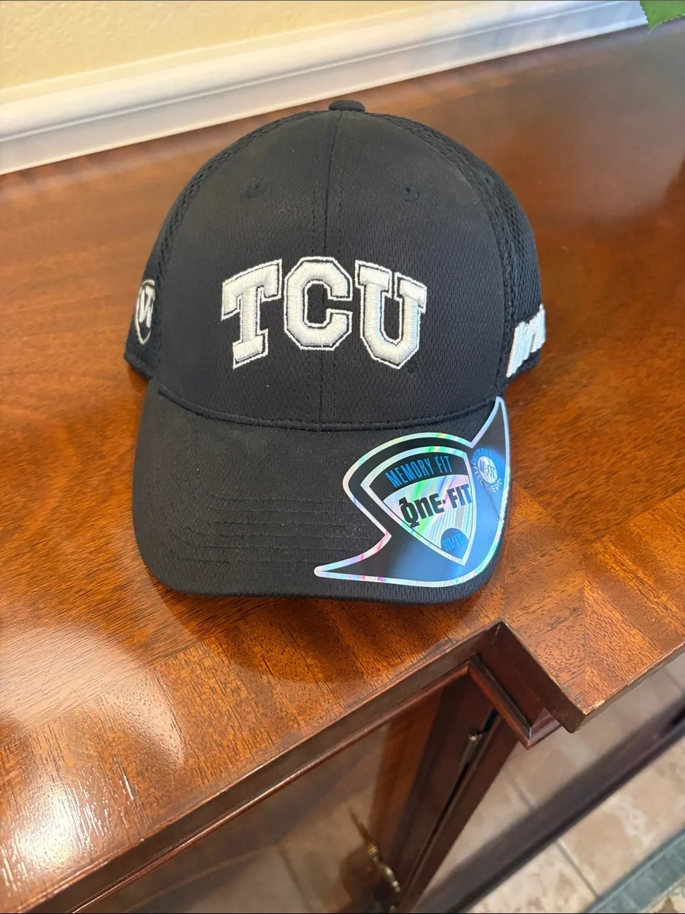 TCU Kids Black Baseball Cap with Memory Fit